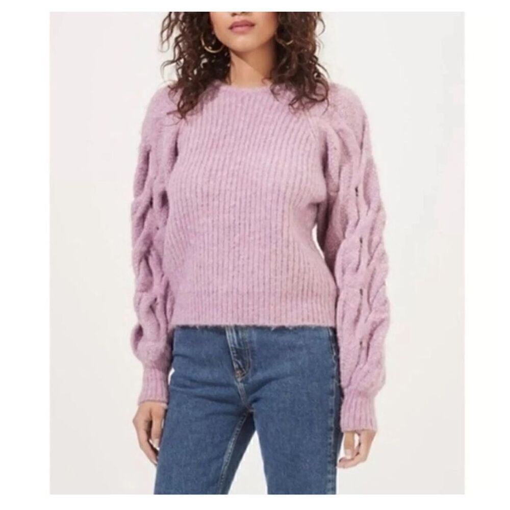 ASTR the Label Lizette Sweater Lilac M new